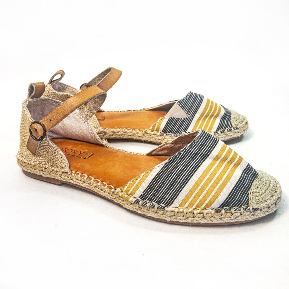 NWOT Roxy Rosalie Espadrille Flat Sandals Sz 12